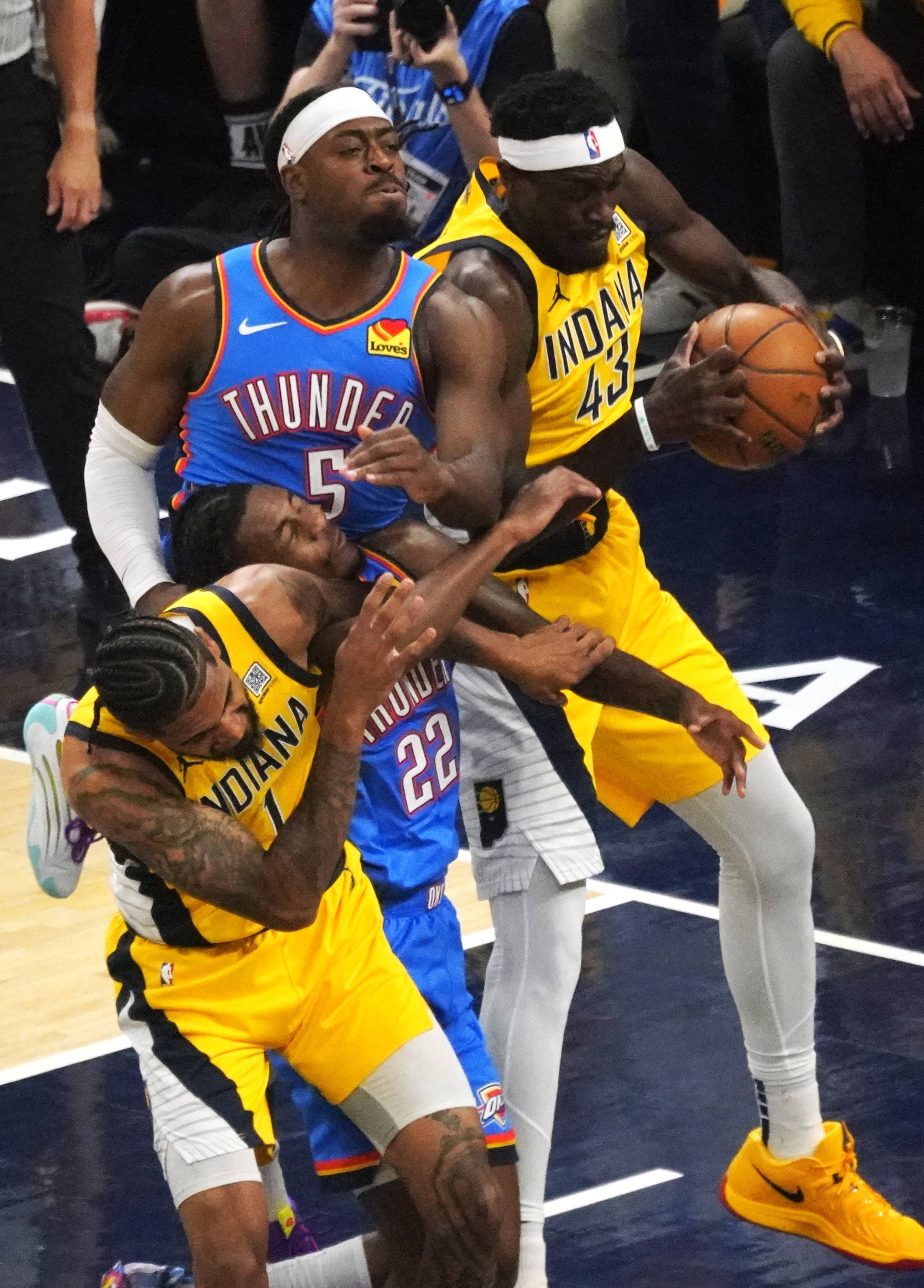 冲刺阶段俄克拉荷马雷霆远射贴柱：NBA总决赛节点到来，气氛紧张，高层口径保持一致(2012年nba总决赛雷霆和热火第四场央视)